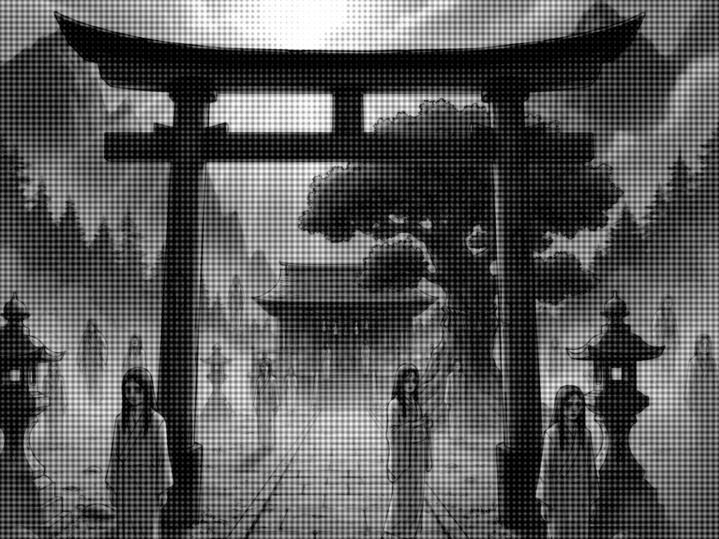 深夜の神社
